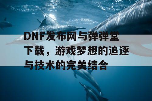 DNF发布网与弹弹堂下载，游戏梦想的追逐与技术的完美结合