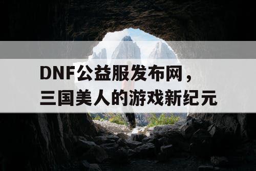 DNF公益服发布网，三国美人的游戏新纪元