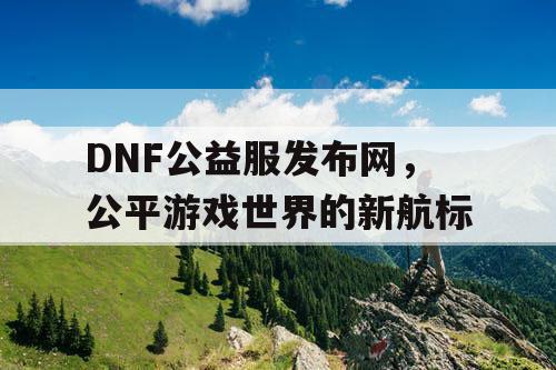 DNF公益服发布网，公平游戏世界的新航标