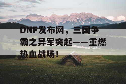 DNF发布网，三国争霸之异军突起——重燃热血战场！